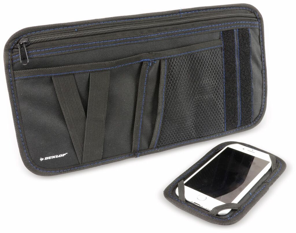 Dunlop Sonnenblenden Organizer (schwarz, 36cm × 18.5cm × 1.5cm)