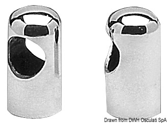 Handlaufendstück aus VA-Stahl 25 mm