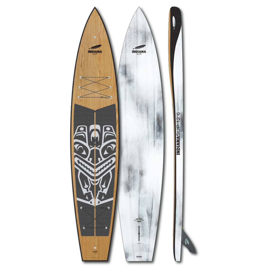 Indiana 12'6 Touring Carbon/Wood 29''