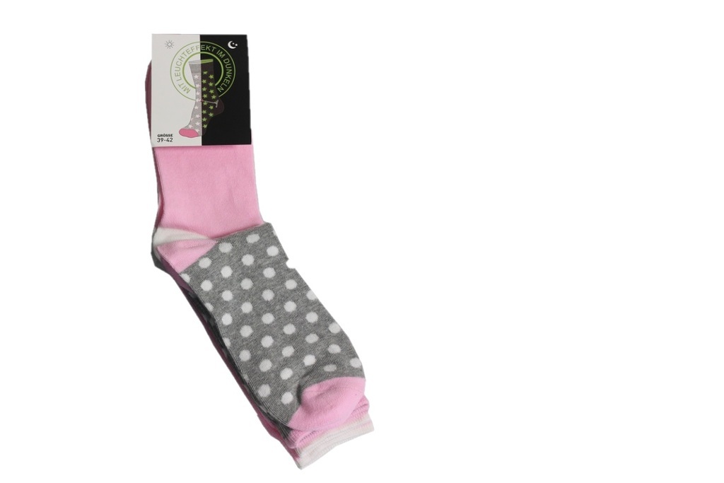 CHAMP Kinder & Damen Socken 2er Pack, Glowing (grau/pink, 27-30)