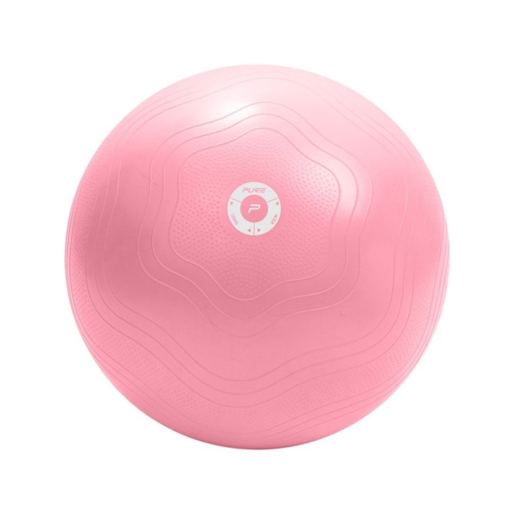 Pure2improve Gymnastikball 65cm inkl. Pumpe (rosa, ⌀65cm)