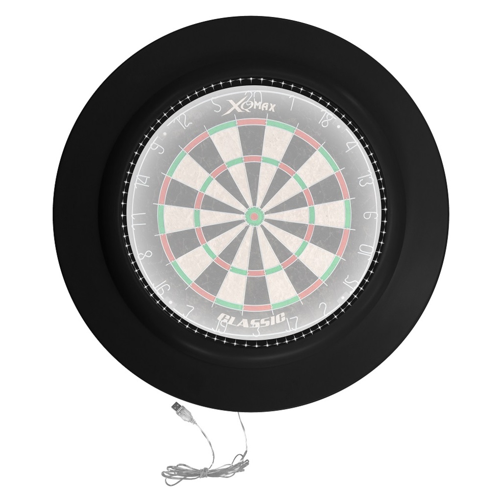 XQ Max LED Dartboard Umrandung (schwarz, 1.4kg)