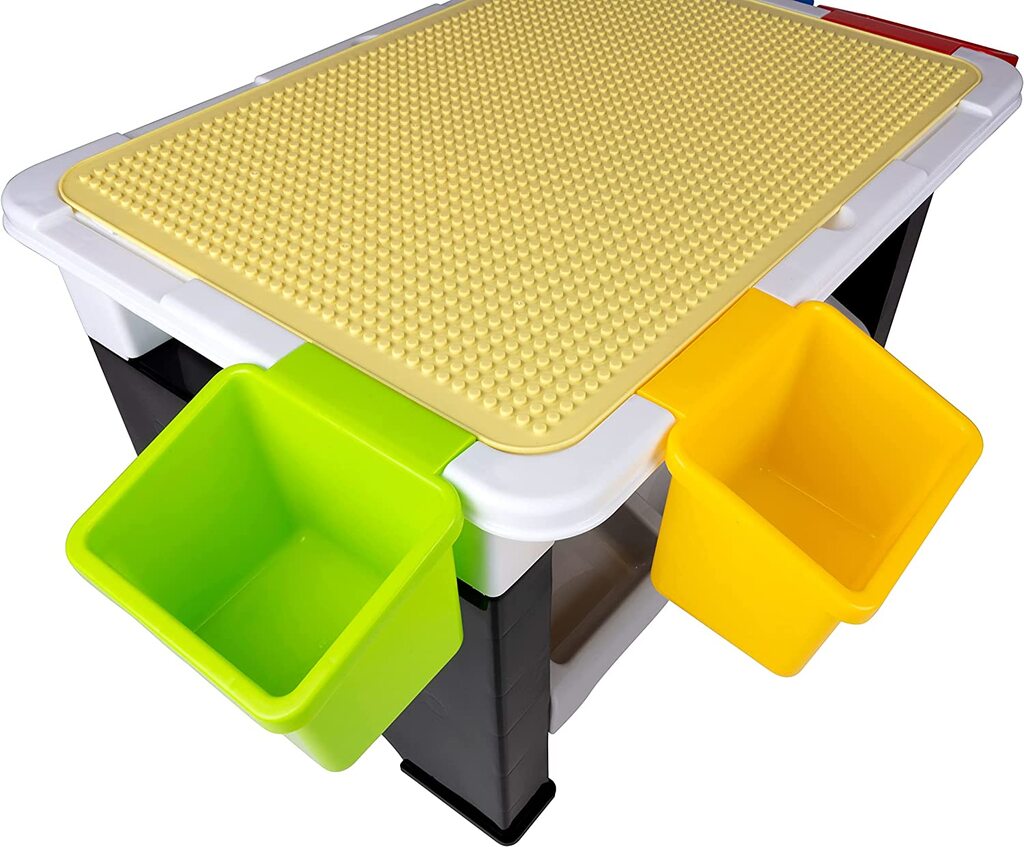 Eddy Toys Spieltisch mit Bausteinen 300tlg. (48cm × 35cm × 31cm, 1.8kg)